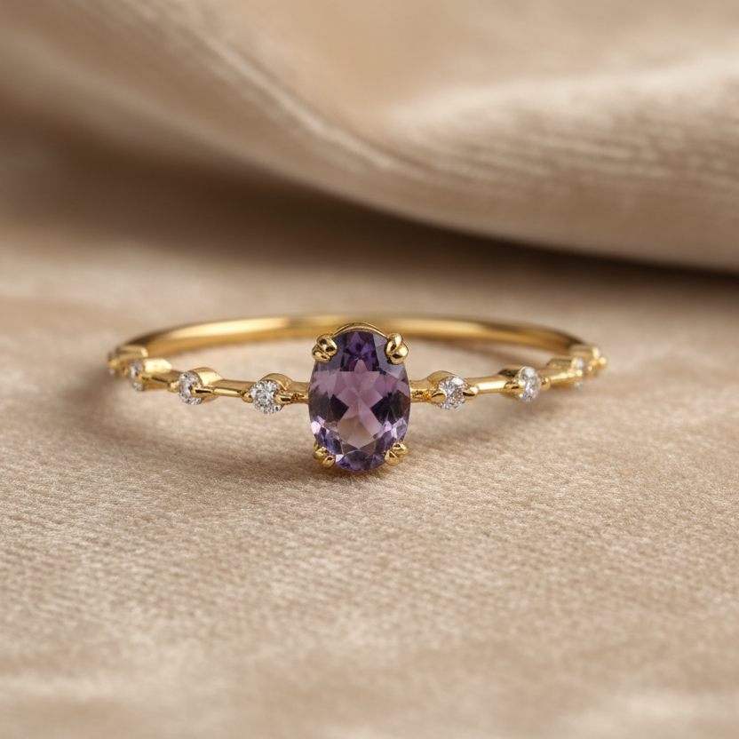 Amethyst Ring Size 8